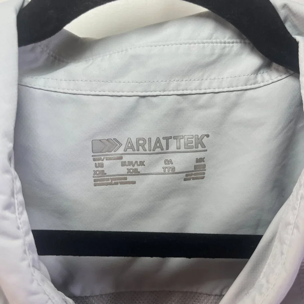 AriatTek Short Sleeve Light Blue Performance Shirt - Men's Size XXL - Picture 2 of 2